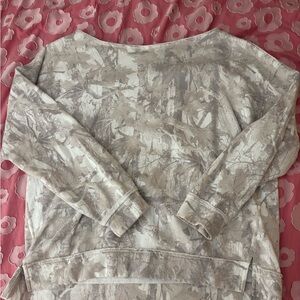 Hollister Gray camo crewneck